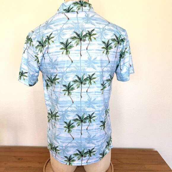 Yatta Golf Polo - Hawaiian - Light Blue - Size Medium - Picture 7 of 10